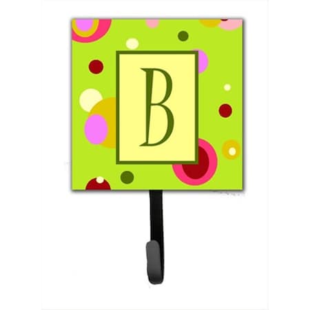 Carolines Treasures Letter B Initial Monogram - Green Leash Holder Or Key Hook CJ1010-BSH4